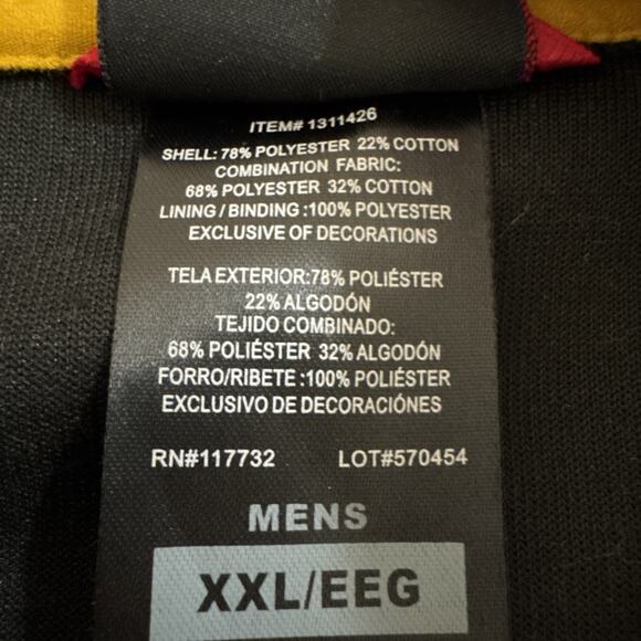 Gerry Sweatshirt Jacket Mens XXL Green Heather Full Zip Logo Chest Zip Pocket - Picture 4 of 5